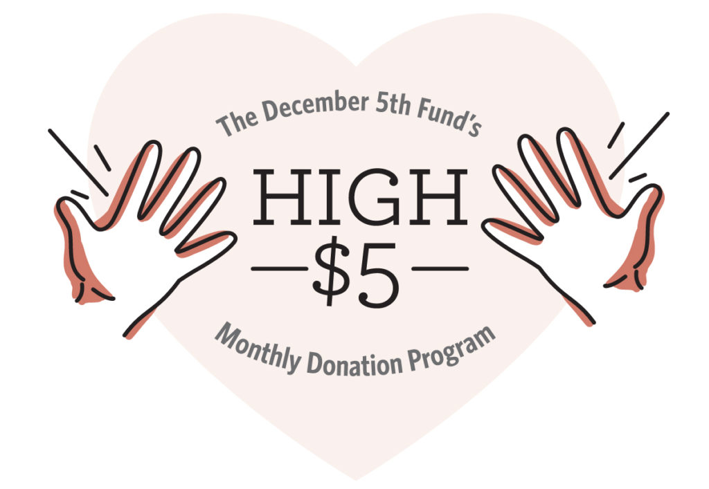 High Five Monthly Giving Program