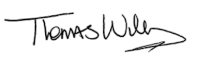 Tom Wiley signature